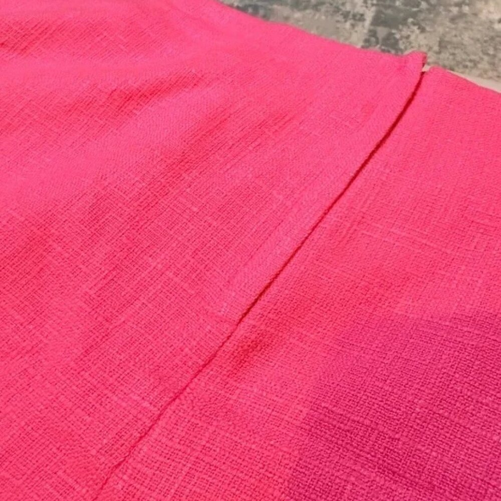 Lilly Pulitzer Hot Pink Ruffled Tweed Mini Skirt - Picture 7 of 8